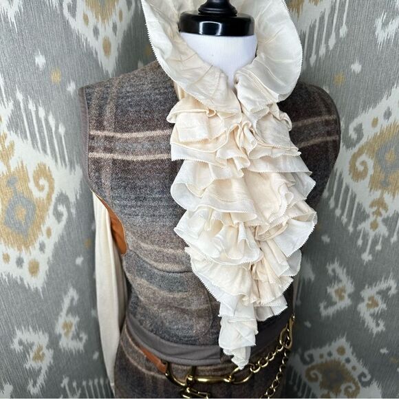 Ralph Lauren Vintage Neutral Beacon Blanket Two Piece Skirt Suit - Picture 6 of 16